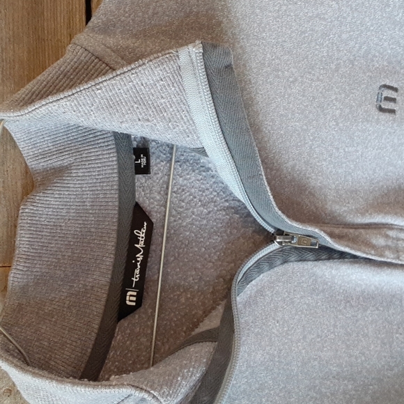 Travis Mathew Other - Travis Mathew Gray 1/4 zip fleece lined pullover sweatshirt size men's large
